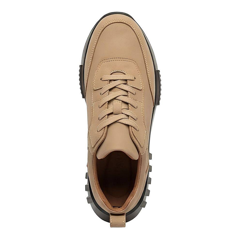 10000 Erkek Sneaker İçi Dışı Komple Hakiki Deri İthal Air Taban - Bej - 4