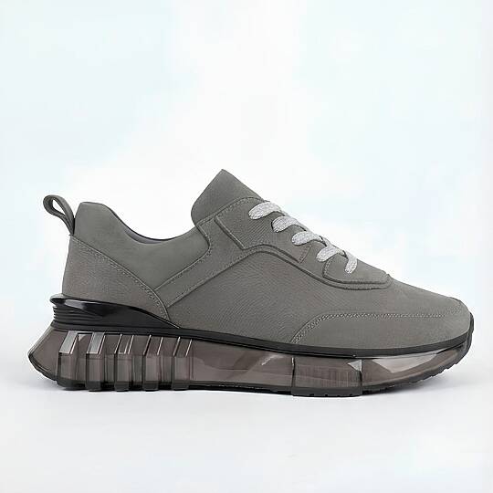 10000 Erkek Sneaker İçi Dışı Komple Hakiki Deri İthal Air Taban - Füme