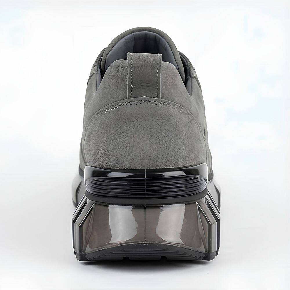 10000 Erkek Sneaker İçi Dışı Komple Hakiki Deri İthal Air Taban - Füme - 3