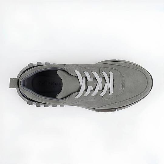 10000 Erkek Sneaker İçi Dışı Komple Hakiki Deri İthal Air Taban - Füme - 4