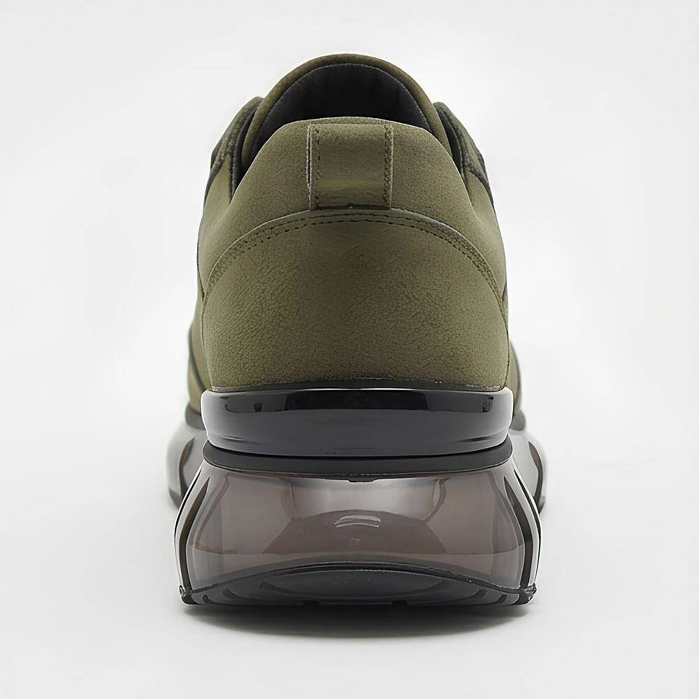 10000 Erkek Sneaker İçi Dışı Komple Hakiki Deri İthal Air Taban - Haki - 3