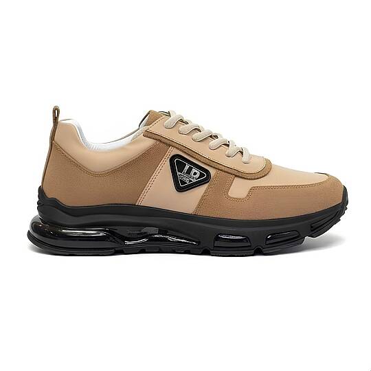 2027 Erkek Sneaker %100 Hakiki Süet Deri Konfor Taban - Bej