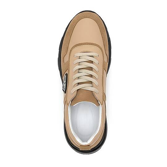 2027 Erkek Sneaker %100 Hakiki Süet Deri Konfor Taban - Bej - 3