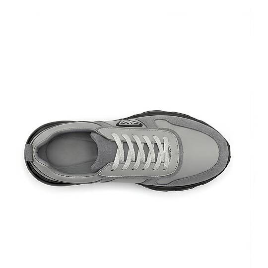 2027 Erkek Sneaker %100 Hakiki Süet Deri Konfor Taban - Füme - 3