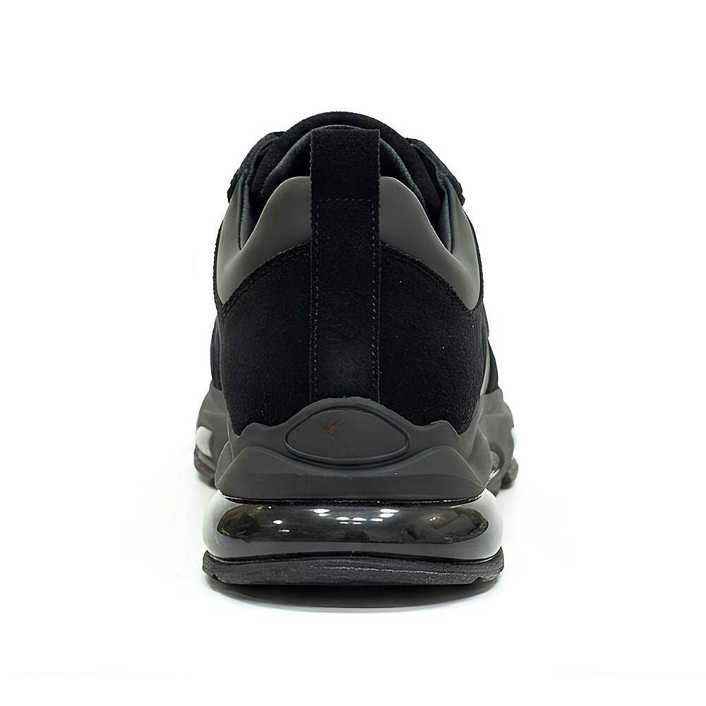 2027 Erkek Sneaker %100 Hakiki Süet Deri Konfor Taban - Siyah - 4